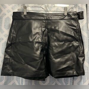 Pleather shorts